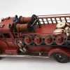 Miniaturmodel eines Feuerwehrtrucks aus Zinn aus den 50er Jahren – Bild 2