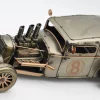 Miniaturmodel eines Hot-Rods aus Zinn in Silber- und Bronzefarben – Bild 2