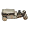 Miniaturmodel eines Hot-Rods aus Zinn in Silber- und Bronzefarben – Bild 10