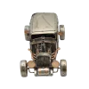 Miniaturmodel eines Hot-Rods aus Zinn in Silber- und Bronzefarben – Bild 12