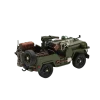 Offener Miniaturmilitärjeep aus Zinn mit Maschinengewehr – Bild 9