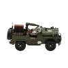 Offener Miniaturmilitärjeep aus Zinn mit Maschinengewehr – Bild 10