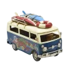 Miniaturmodel eines VW-Busses aus Zinn in Meerblau und Regenbogen – Bild 11