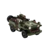 Offener Miniaturmilitärjeep aus Zinn mit Maschinengewehr – Bild 11
