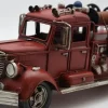Miniaturmodel eines Feuerwehrtrucks aus Zinn aus den 50er Jahren – Bild 3
