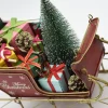 Miniaturmodel eines Weihnachtsschlittens aus Zinn – Bild 7