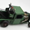Miniaturmodel eines Hot-Rod-Abschleppwagens aus Zinn in Tannengrün – Bild 4