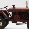 Miniaturmodel eines alten Treckers aus Zinn in Weinrot – Bild 4