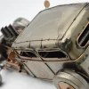 Miniaturmodel eines Hot-Rods aus Zinn in Silber- und Bronzefarben – Bild 4