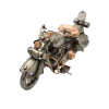 Miniaturmodel eines Motorrads aus Zinn aus den 1960er Jahren in Gold- und Bronzetönen
