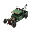 Miniaturmodel eines Hot-Rod-Abschleppwagens aus Zinn in Tannengrün