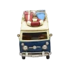 Miniaturmodel eines VW-Busses aus Zinn in Meerblau und Regenbogen – Bild 5