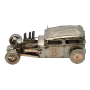 Miniaturmodel eines Hot-Rods aus Zinn in Silber- und Bronzefarben – Bild 6