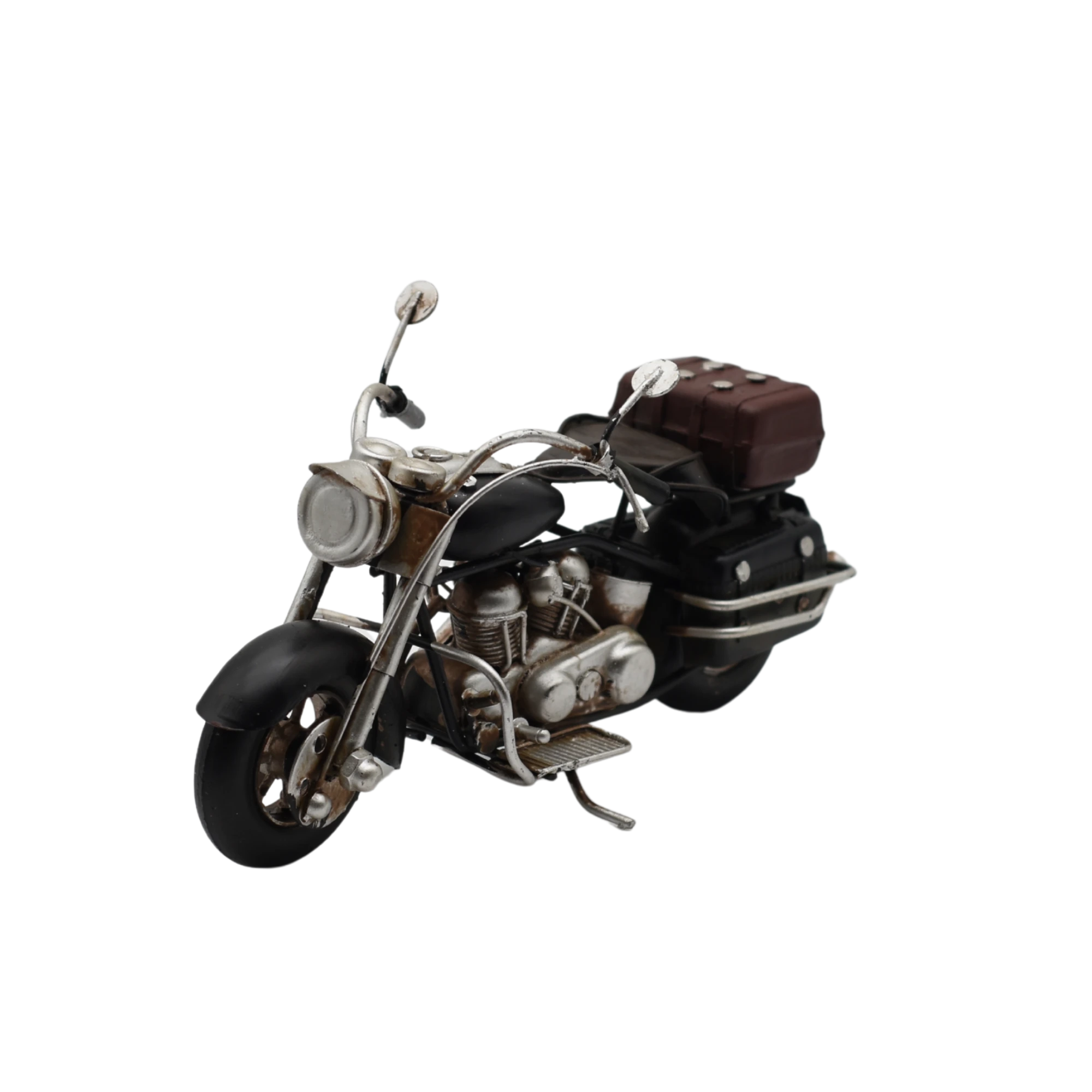 Miniaturmodel eines Motorrads aus Zinn aus den 1960er Jahren in Schwarz