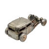 Miniaturmodel eines Hot-Rods aus Zinn in Silber- und Bronzefarben – Bild 9