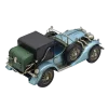 Miniaturmodel eines Oldtimers aus Zinn aus den 1920er Jahren in Metallic-Blau – Bild 3
